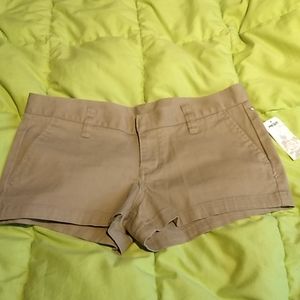 Hurley women's shorts tan khaki juniors 7
